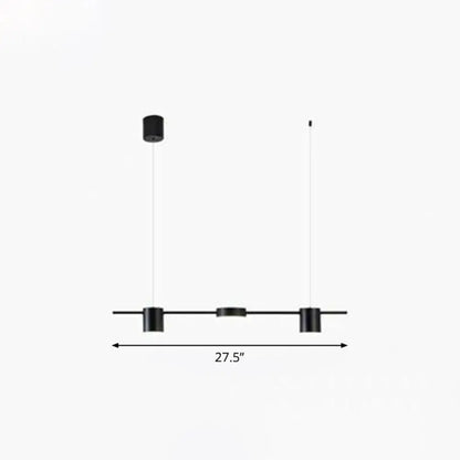 DecorBites™ Postmodern Straight Bar LED Ceiling Light for Kitchen Island – Stylish Metal Hanging Fixture