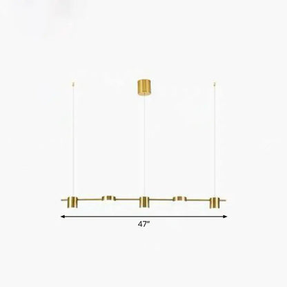 DecorBites™ Postmodern Straight Bar LED Ceiling Light for Kitchen Island – Stylish Metal Hanging Fixture