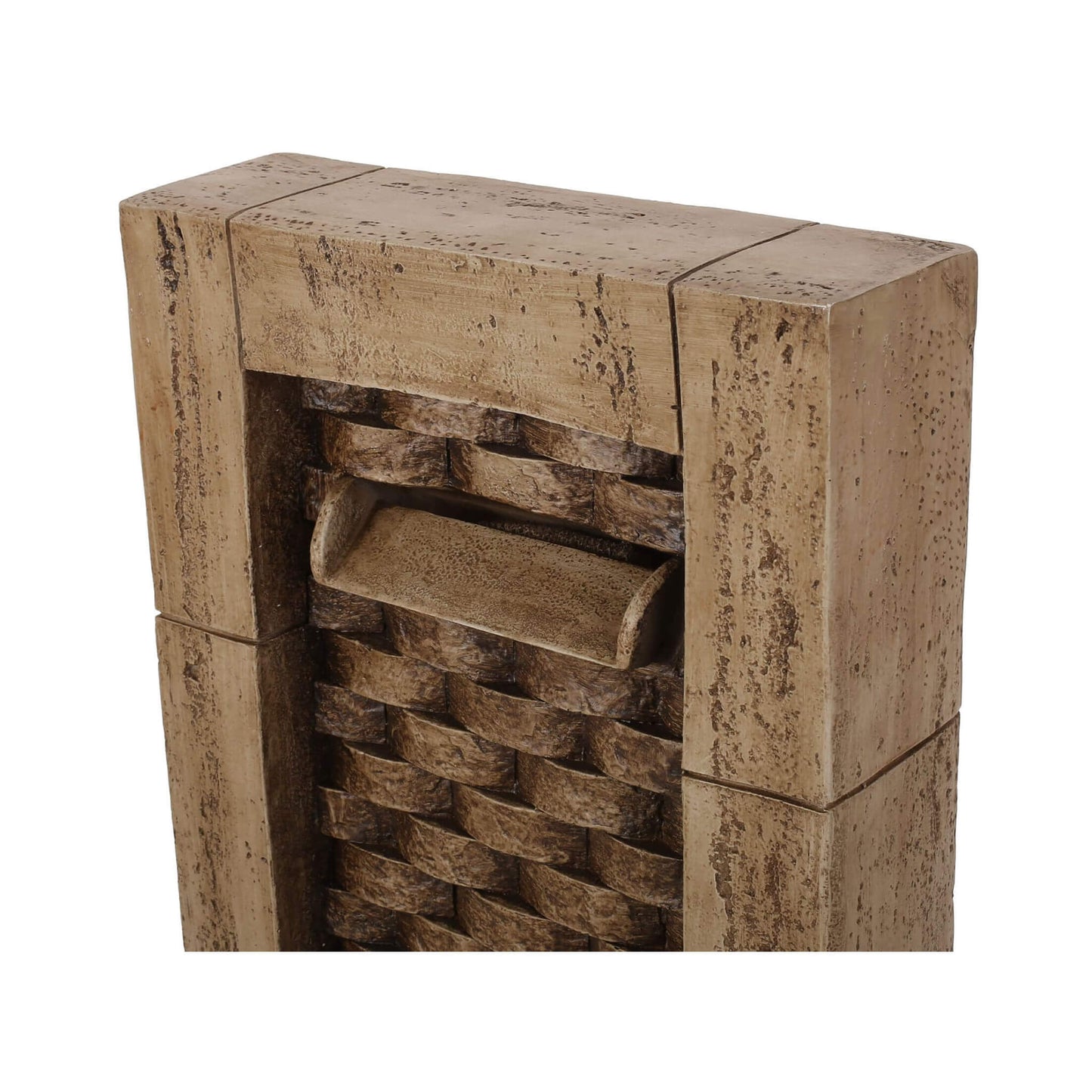 Premium 35-Inch Hand-Crafted Weather-Resistant Waterfall Fountain With LED Lights (SAK86757)