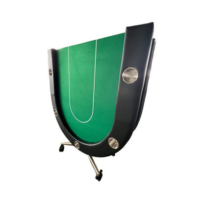 Premium 94-Inch Foldable 10-Player Poker Table With Wheels (SAK43087)
