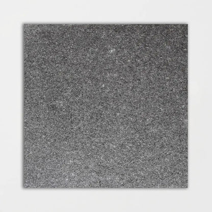 Premium Absolute Black Flamed Granite Tiles 12x12