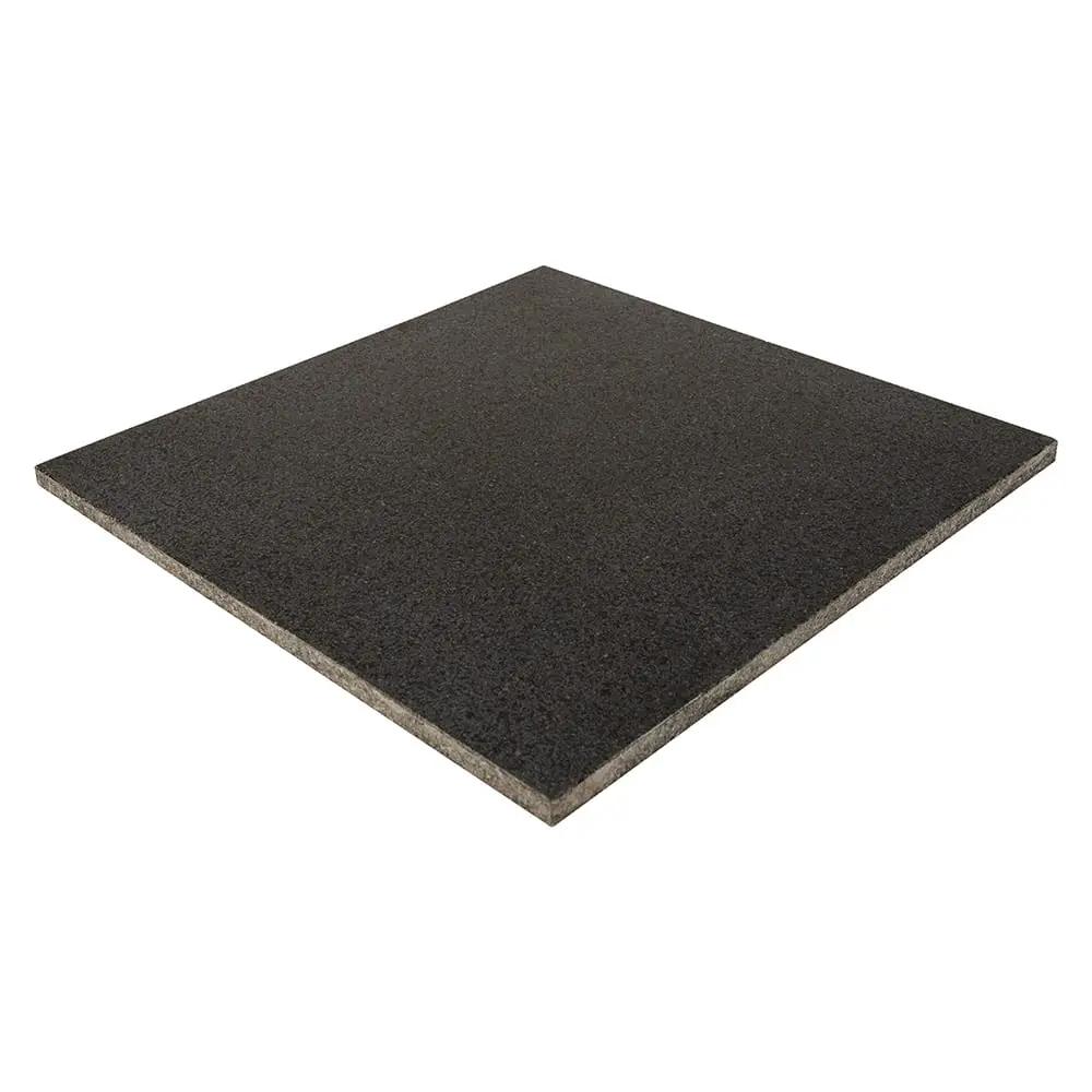 Premium Absolute Black Honed Granite Tiles 12x12