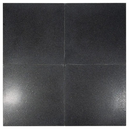 Premium Absolute Black Honed Granite Tiles 12x12