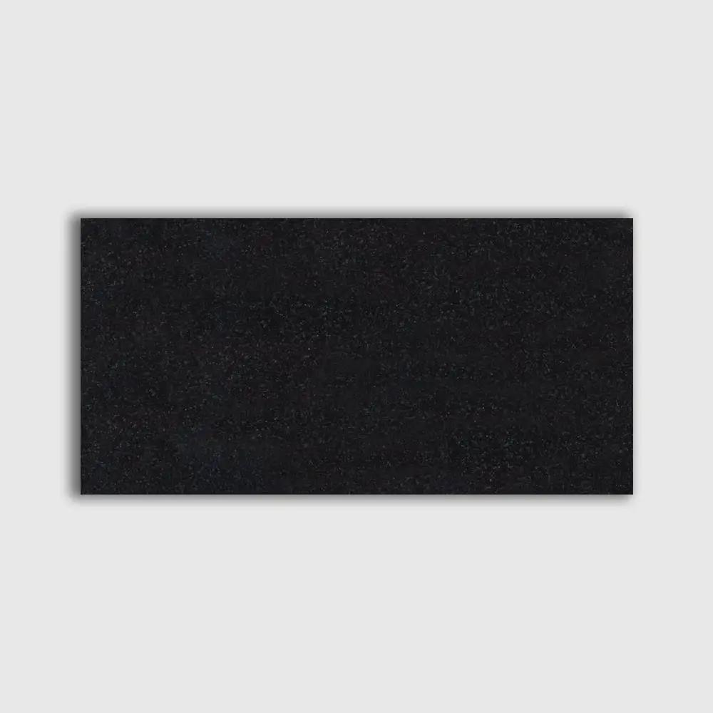 Premium Absolute Black Polished Granite Tiles 12x24