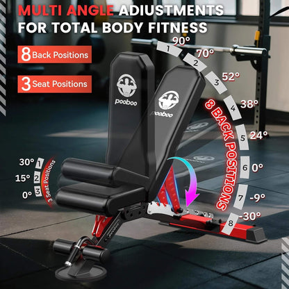 Rovix Premium All-In-One Squat Rack Power Cage With Smith Machine, 2000LBS (SAK59213)