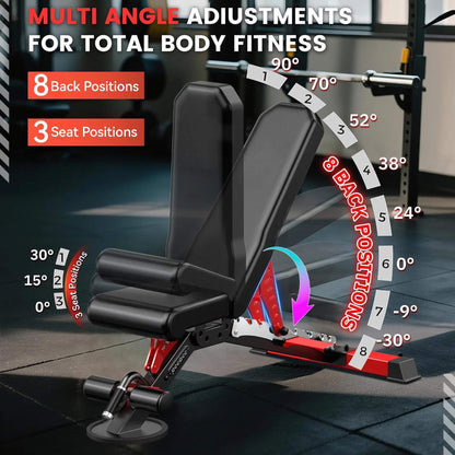 Rovix Premium 2000LBS All-In-One Squat Rack Power Cage With Smith Machine (SAK59213)