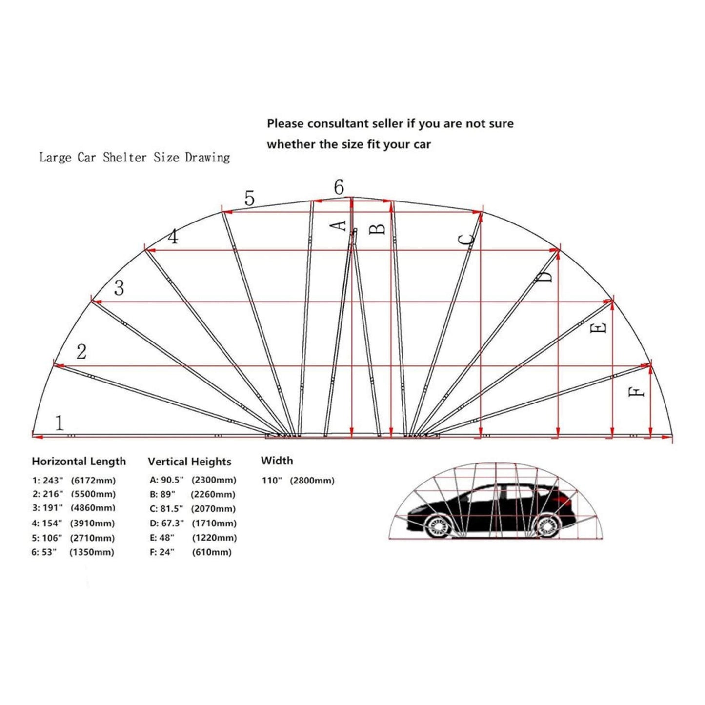 [09X20FT] Alora Premium All-Weather Retractable Steel Frame Carport Canopy For Cars & SUVs (SAK41385)