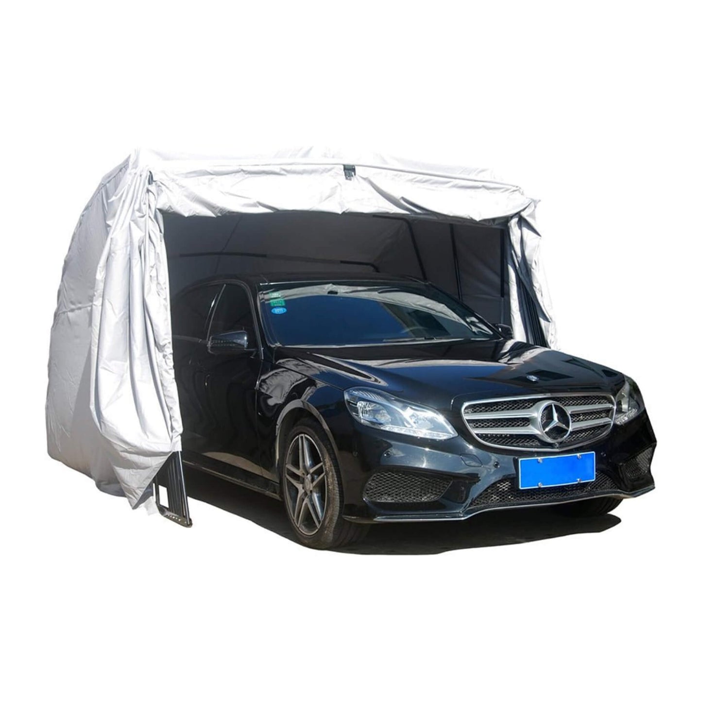 [09X20FT] Alora Premium All-Weather Retractable Steel Frame Carport Canopy For Cars & SUVs (SAK41385)