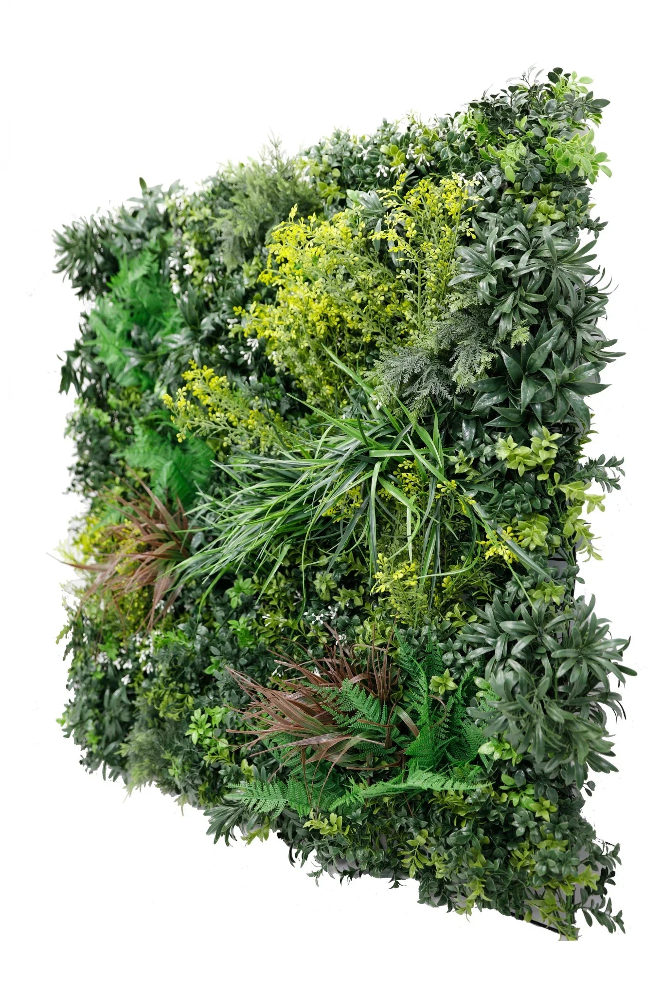 Tropical Vibe Artificial Vertical Garden Green Wall Panel 35×35in – NFPA 701 Certified – UV Resistant – Commercial Grade