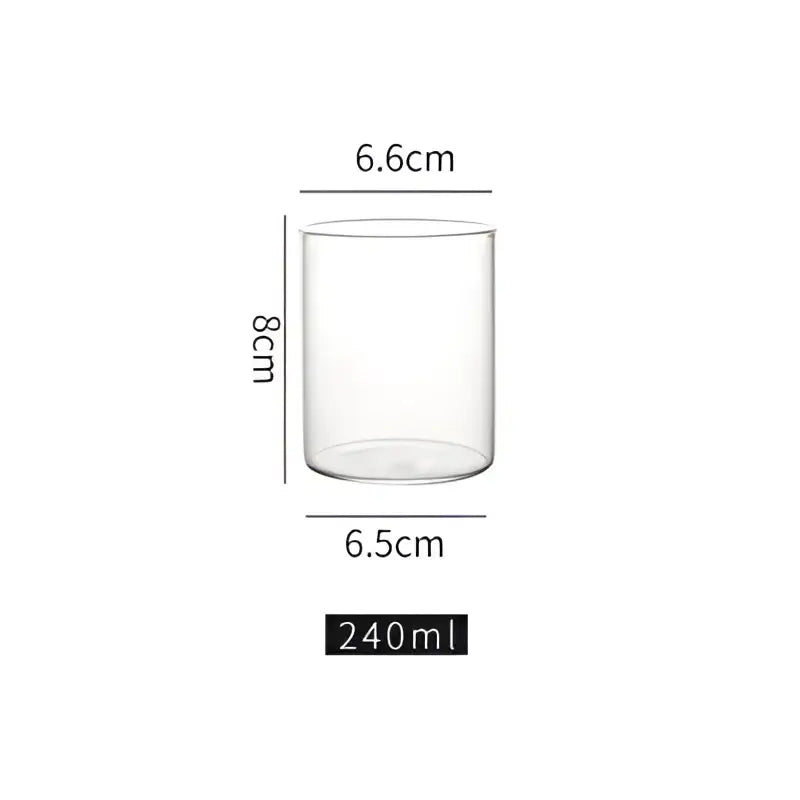 Premium clear glass highball cup set – dining room drinkware
