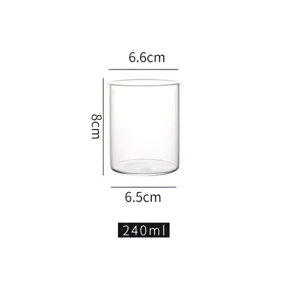 Premium clear glass highball cup set – dining room drinkware