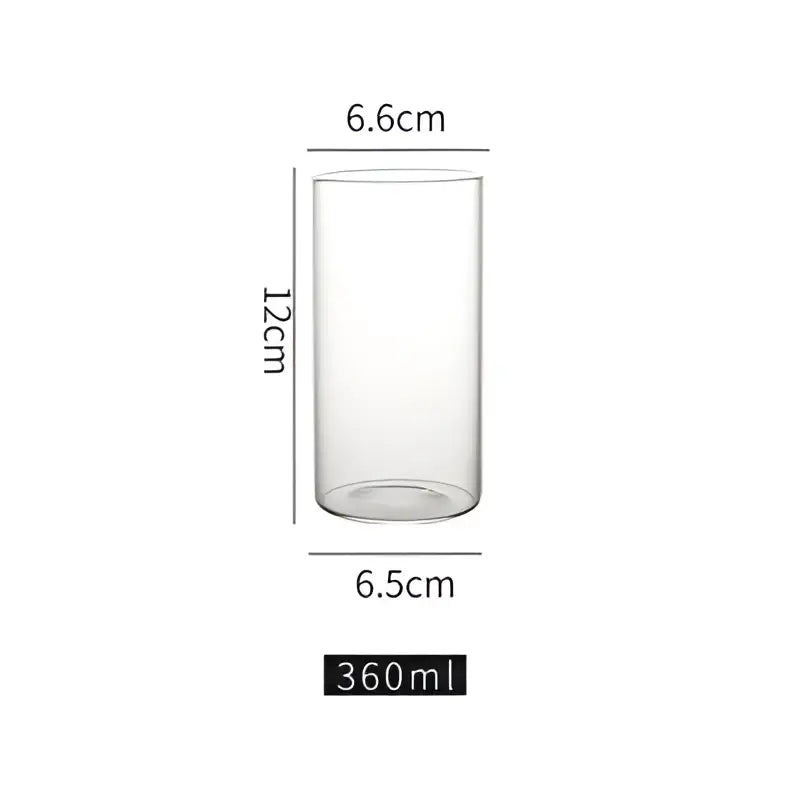 Premium clear glass highball cup set – dining room drinkware