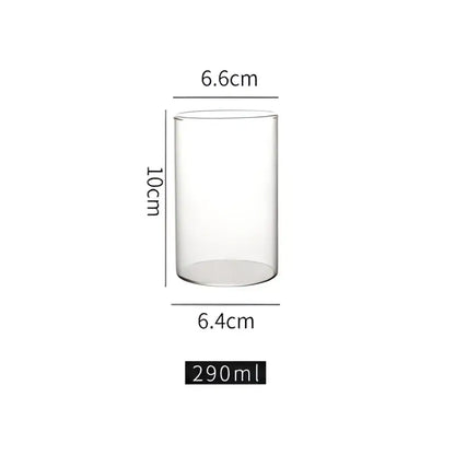 Premium clear glass highball cup set – dining room drinkware