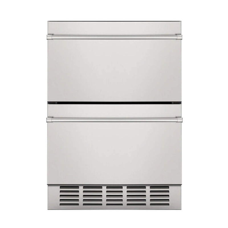 Premium 5.3 Cu.Ft Double Drawer Stainless Steel Built-In Wine Beverage Undercounter Refrigerator (SAK92576)