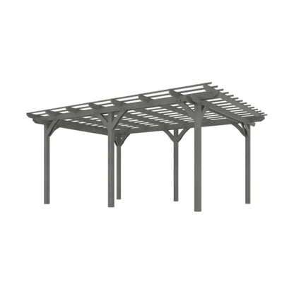 [09X12FT] Premium Outdoor Wooden Grape Trellis Pergola (SAK18579)