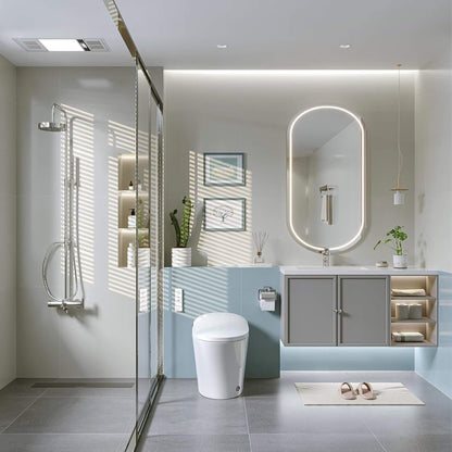 Nuvia Premium Smart Heated Tankless Bidet Toilet With Dual Flush System (SAK10485)