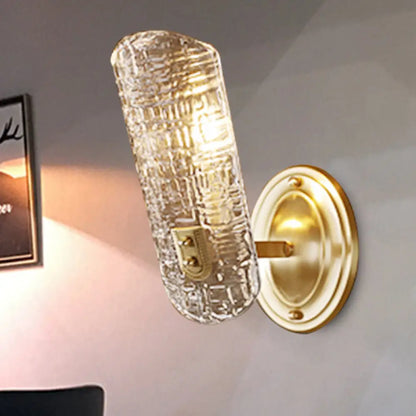 DecorBites™ Prism Crystal Wall Sconce with 1/2 Lights - Brass Mount for Corridors