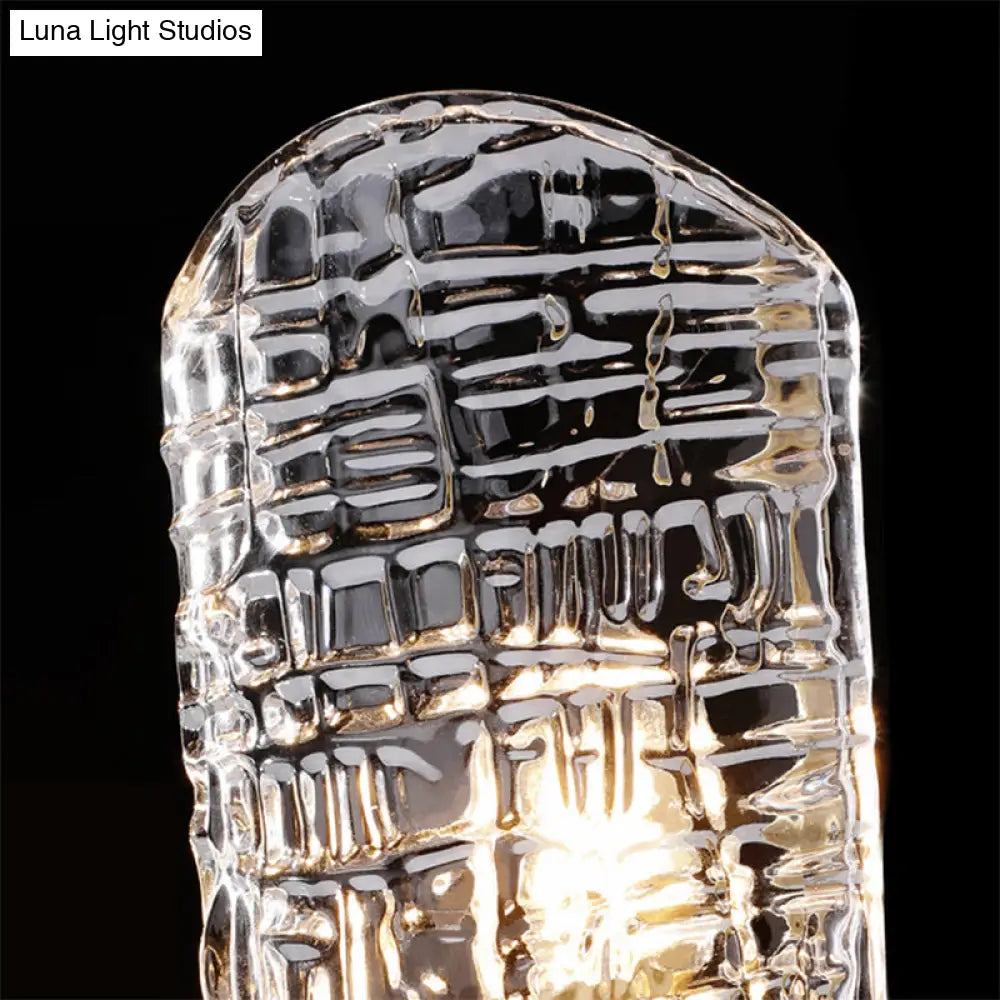 DecorBites™ Prism Crystal Wall Sconce with 1/2 Lights - Brass Mount for Corridors