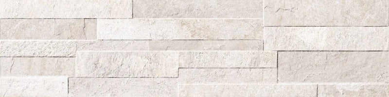 Veneer World Pro Ledgestone Alpine Alaska Quartz Look Porcelain Accent Tiles 6x24