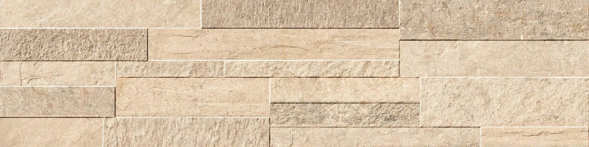 Veneer World Pro Ledgestone Alpine Desert Smart-corner Quartz Look Porcelain Moldings 5.75x24