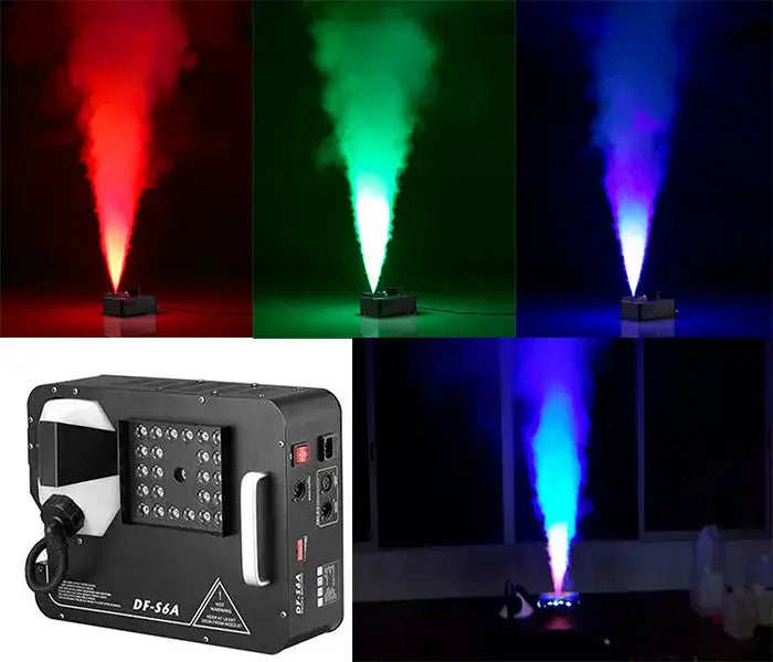 Professional black 1500w dmx led fog machine stage lighting for party