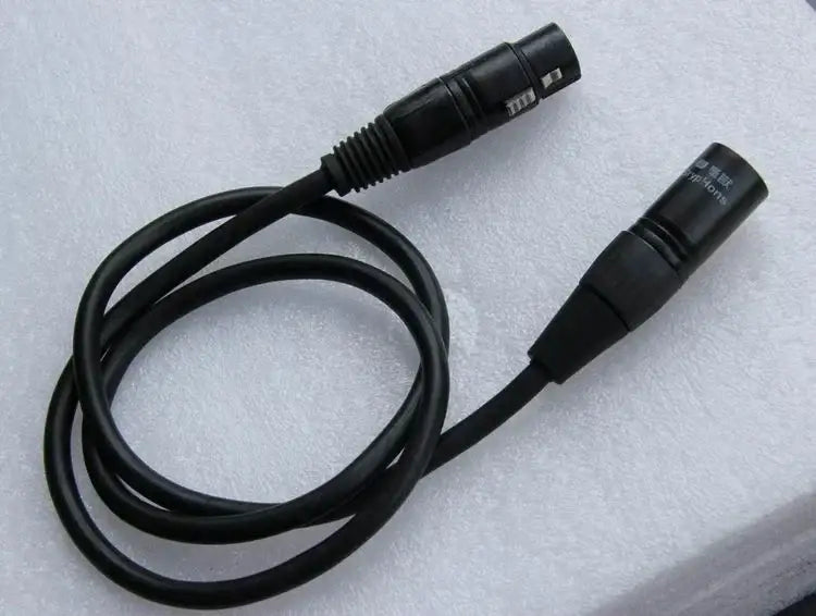Professional black shielded dmx cables 15 pack stage lighting accessory