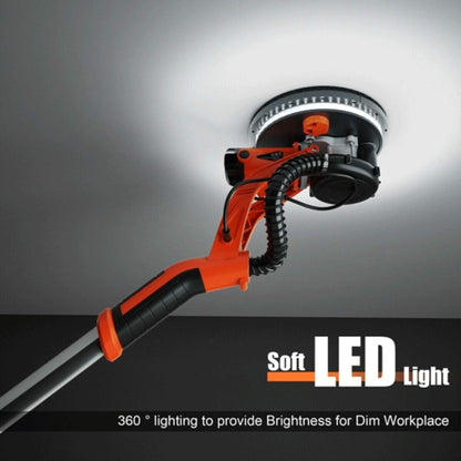 Professional Electric Drywall Ceiling Pole Sander W/ Vacuum, 750W (SAK97855)