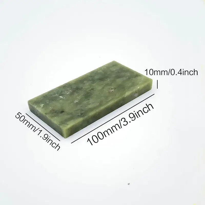 Professional green stone knife sharpener set kitchen honing block
