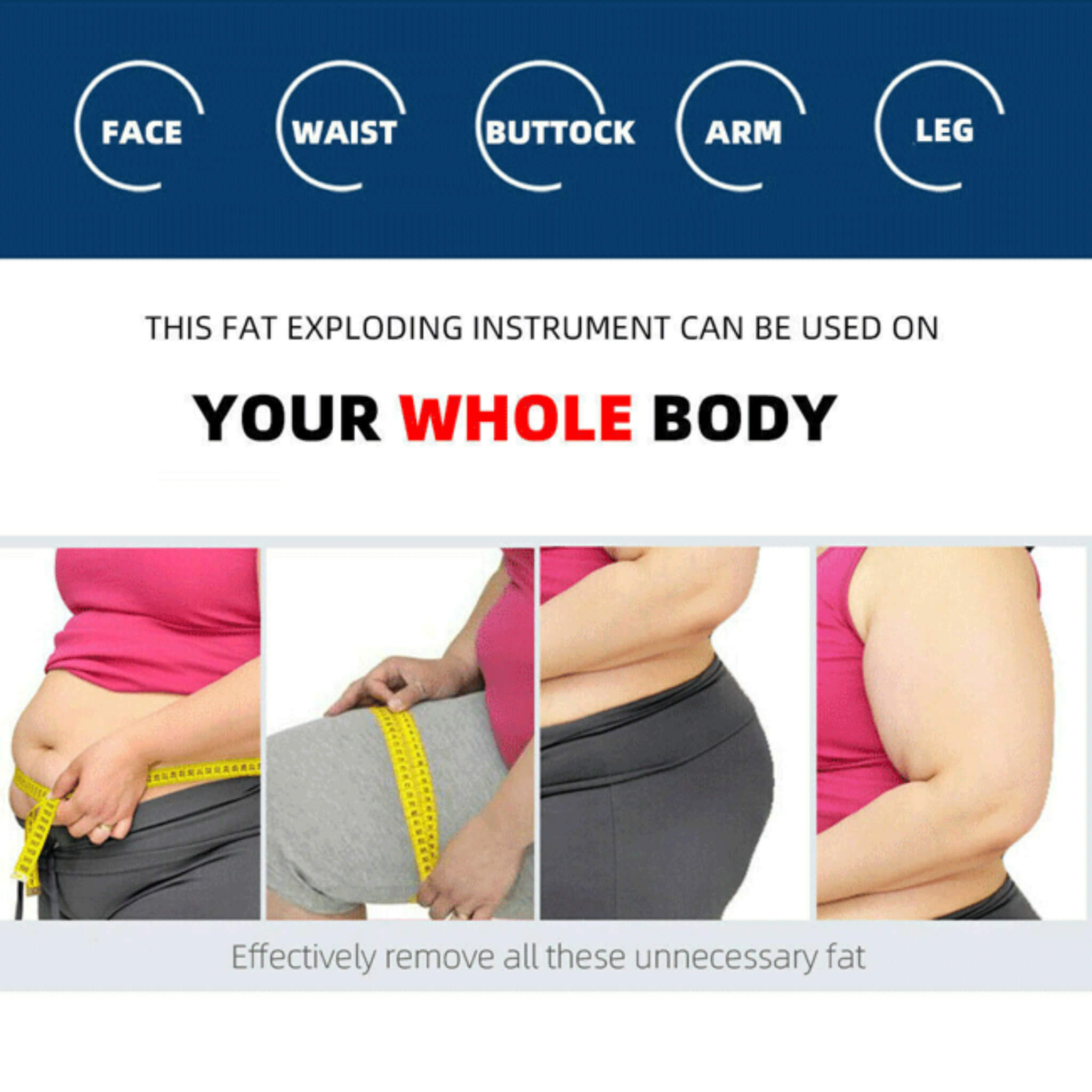 Professional Ultrasonic Cavitation RF Laser Lipo Machine -  Fat Reduction & Weight Loss (SAK95112)