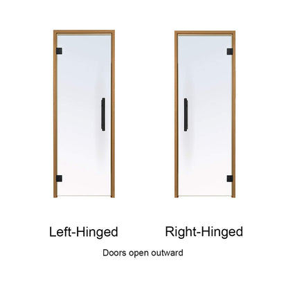 Prosaunas 24X81-Inch Thermo-Aspen Prehung Clear Glass Sauna Door (SAK13651)