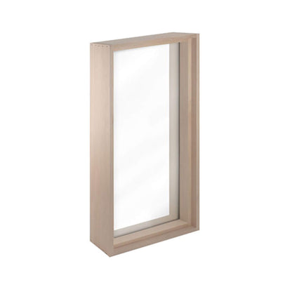 Prosaunas 17-5/8X31 Framed Hemlock Tempered Dual Pane Clear Glass Sauna Window (SAK44067)