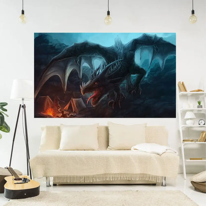 Psychedelic dragon meme tapestry large bedroom wall hanging