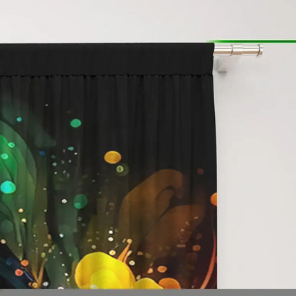 Psychedelic good luck peacock blackout curtains bedroom decor
