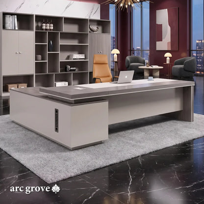 Purdue · Modern L-Shaped Executive Desk