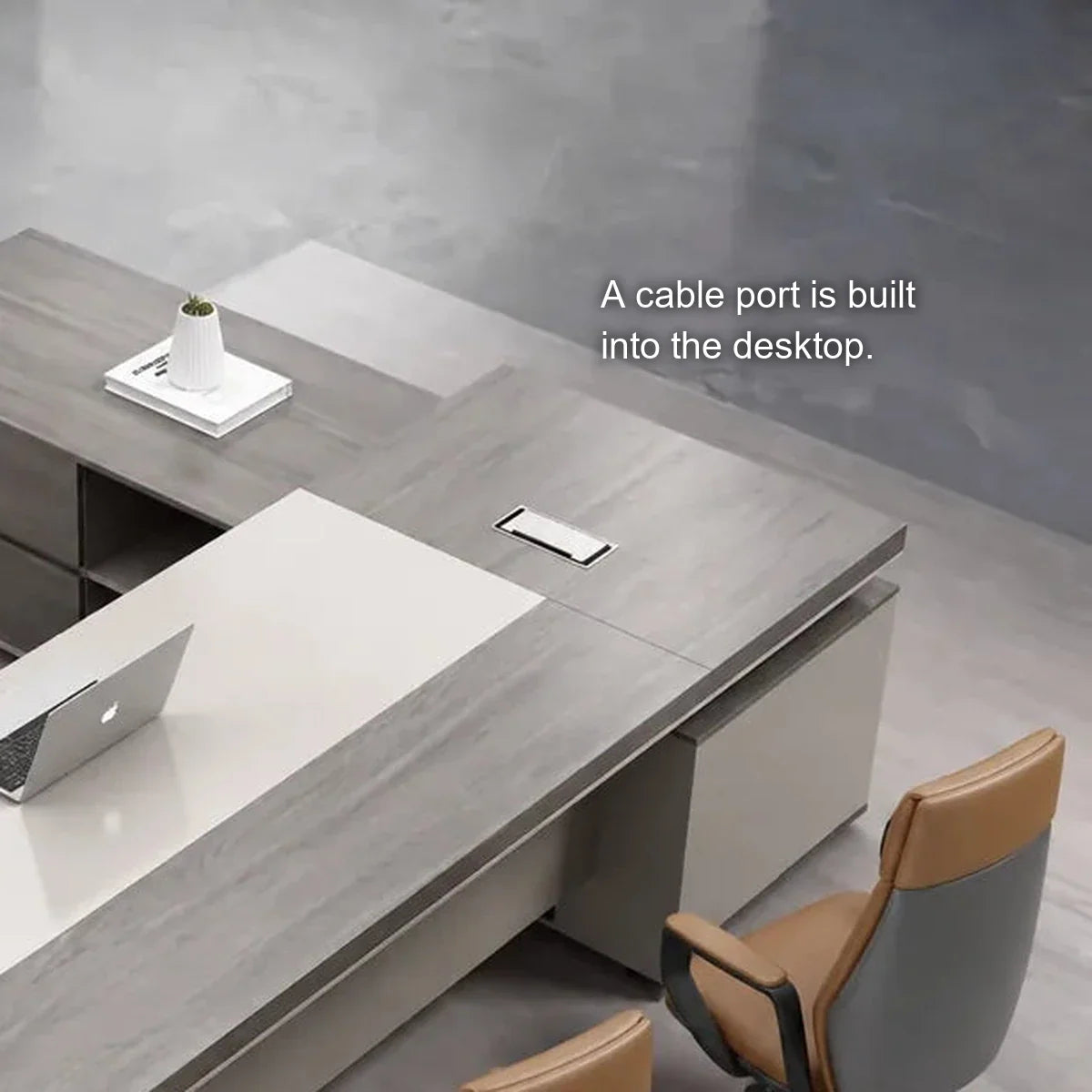 Purdue · Modern L-Shaped Executive Desk