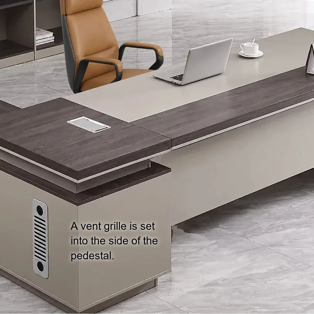 Purdue · Modern L-Shaped Executive Desk
