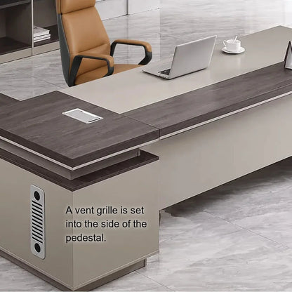Purdue · Modern L-Shaped Executive Desk