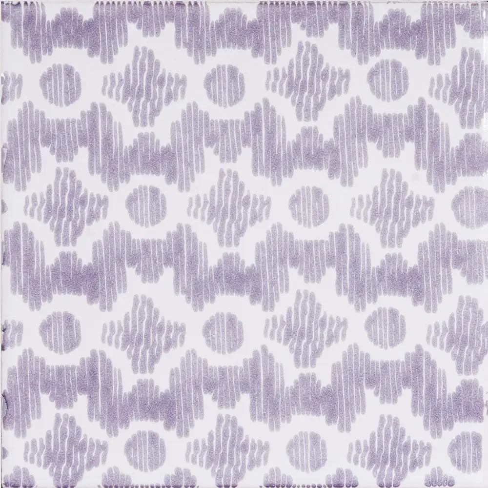 Pure White, Wisteria Glossy Clara B Ceramic Tiles 6x6