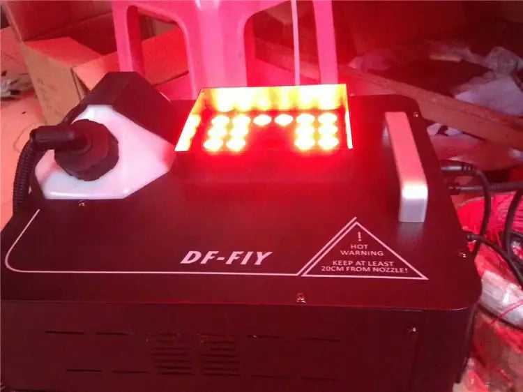 Purple 1500w rgb triple led fog machine party room effect light