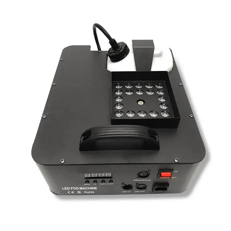 Purple 1500w rgb triple led fog machine party room effect light