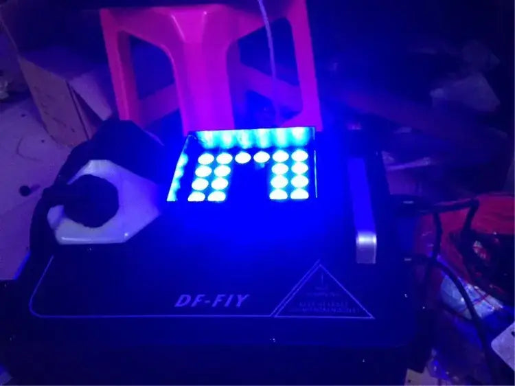 Purple 1500w rgb triple led fog machine party room effect light