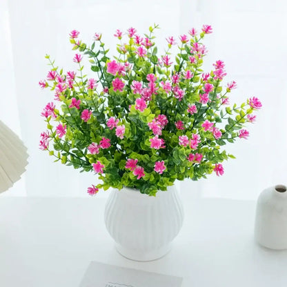 Purple artificial eucalyptus plant – wedding and living room decor