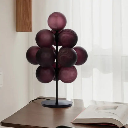 Purple & gray grape chandelier modern living room light