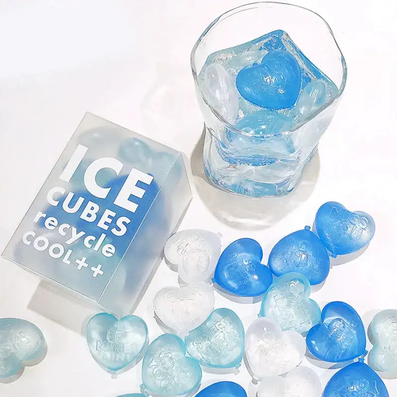 Purple heart ice cube mold kitchen reusable tray