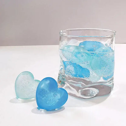 Purple heart ice cube mold kitchen reusable tray