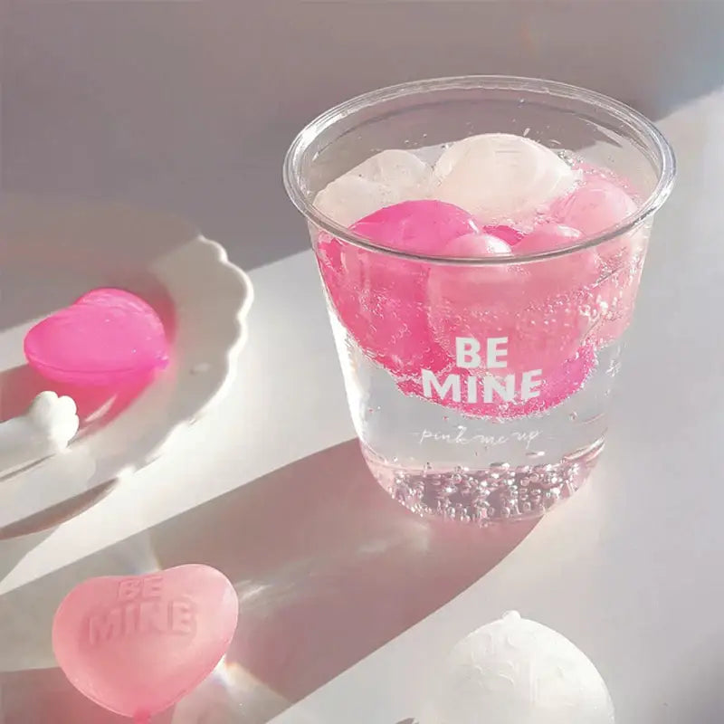 Purple heart ice cube mold kitchen reusable tray