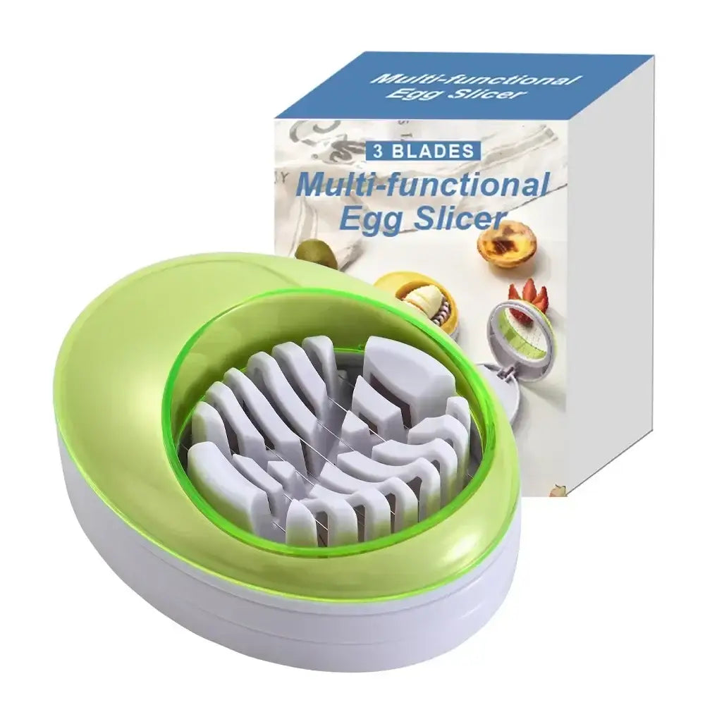 Purple rotating blade egg cutter slicer kitchen tool