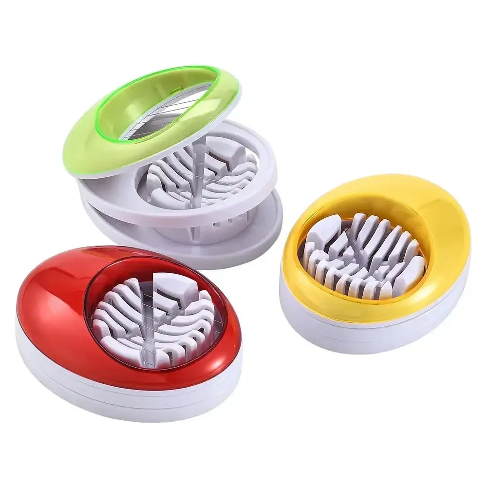 Purple rotating blade egg cutter slicer kitchen tool