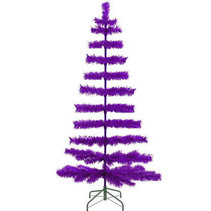 Purple Tinsel Christmas Tree