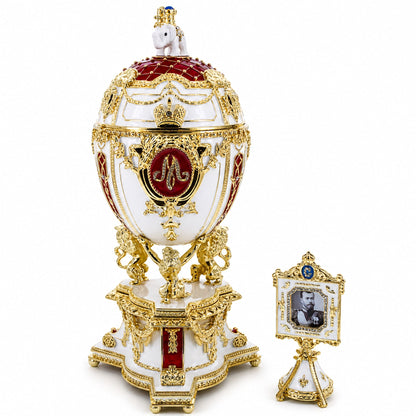 1903 Royal Danish Musical Imperial Easter Egg 9.6 Inches